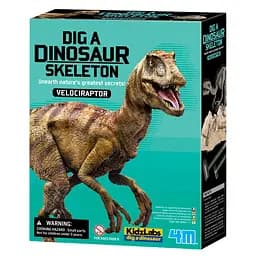 Набор для раскопок 4M KidzLabs Скелет велоцираптора (00-13234)