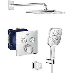 Душова система прихованого монтажу з термостатом Grohe Grohtherm Smartcontrol UA26405SC1, Хром
