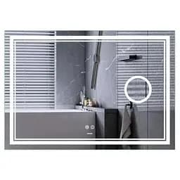 Дзеркало Mixxus Premium QUADRO MR20-120x80 (LED Touch, Anti-fog, лінза) (MP6624)