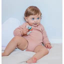 Прорізувач Suavinex Step 3 силіконовий з брязкальцем мультиколірний (401439) - мініатюра 4