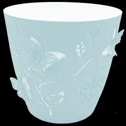 Горщик для квітів Alyaplastik 3D, 1.4 л, світло-блакитний (ALY102l.blue)