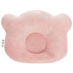 Подушка для немовлят ортопедична Papaella Ведмедик, діаметр 8 см, пудровий (8-32377)