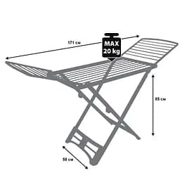 Сушарка для білизни підлогова Casa Si Resin 20m White (CS92066Q01) - мініатюра 3