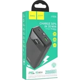 Портативный аккумулятор Hoco J102A с дисплеем 20000 мАч черный 18 + 20 ватт 6931474783622