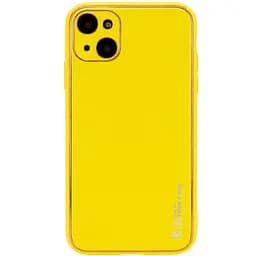 Шкіряний чохол Epik Xshield для Apple iPhone 14 Plus 6.7 Жовтий/Yellow