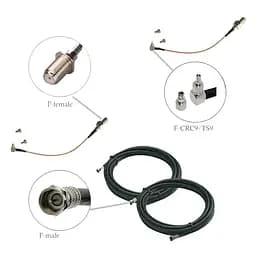 Комплект усиления сигнала для роутера Rnet 3G/4G LTE: 2 кабеля х 10 м + 2 переходника CRC9/TS9