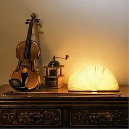 Складная настольная светодиодная лампа-книга XPRO Book Lamp с USB-зарядкой (44686-_299) - мініатюра 4