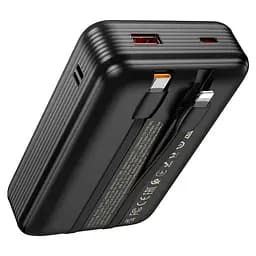 Портативна батарея Powerbank Hoco Q37A Graceful 22.5W+PD20W with two cables 20000mAh Black - мініатюра 3