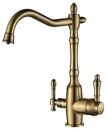 Змішувач для кухні під осмос Globus Lux GLLR-1000-9-Bronze Бронза