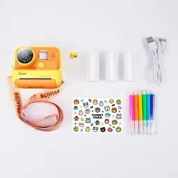 Дитяча цифрова фотокамера Polaroid HOCO DV200 миттєвого друку з термопринтером 48 МП 800 мАч Жовтий - мініатюра 6