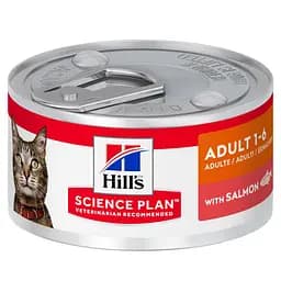 Консерви Hill's SP для дорослих кішок, з лососем, у формі паштету 82 г х 12 шт.