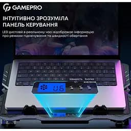 Охолоджувальна підставка для ноутбука до 15,6 дюйма GamePro GPCP-560 5xfans - мініатюра 6