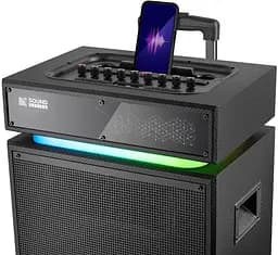 Акустична система 2.0 Defender Sound Factory, 140Вт Bluetooth/USB/TF/FM/15",LED, wooden (65093) - мініатюра 3