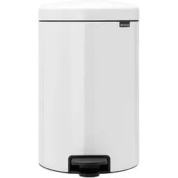 Ведро для мусора Brabantia Pedal Bin белое 12 л (111969)