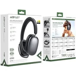 Гарнітура Acefast H9 ANC, Bluetooth, Grey - мініатюра 4