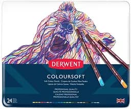 Цветные карандаши Coloursoft 24 цвета Derwent