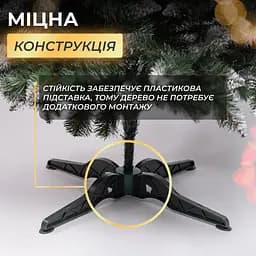 Штучна ялинка LUGI Принцеса 3 м, новорічна ялинка із засніженими кінчиками реалістична Преміум KOS-PRNCSS30 - мініатюра 3