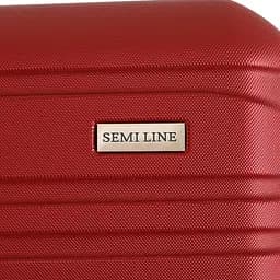 Валіза Semi Line 28 дюймів на 4 колесах ABS-пластик кодовий замок Розширювальний клапан +20% об'єм 101/121 л вишневий - мініатюра 7
