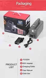 Зарядна станція Veron PS300W power station 80000mAh 230Wh - мініатюра 4