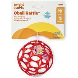 Іграшка-брязкальце Bright Starts Oball Rattle червона (11487) - мініатюра 3