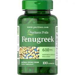 Натуральна добавка Puritan's Pride Fenugreek 610 mg 100 капсул
