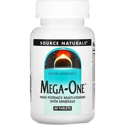 Комплекс вітамінів та мінералів Source Naturals Mega-One 30 таблеток