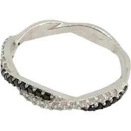 Срібне кільце Qvaliz з фіанітами. 901-00322 17