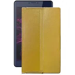 Чехол StatusCASE из экокожи для планшета Nomi Corsa 4 C070014 (Camera left) Золотой