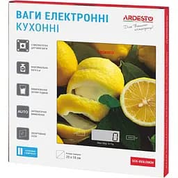 Ваги кухонні Ardesto Lemon (SCK-893LEMON) - мініатюра 5