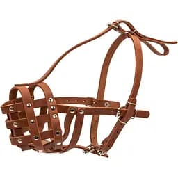 Намордник Collar твердый №3, 33 см, ротвейлер маленький, коричневый