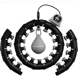 Хулахуп Trex Sport TX-020CHH масажний з обважнювачем та лічильником чорний