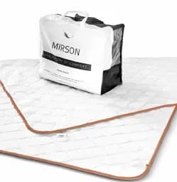 Набір MirSon вовна №9555 Gold Silk Wool літо ковдра 140х205 см + подушка білий (2200010806434) - мініатюра 3