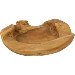Блюдо J-LINE фигурное из натурального дерева диаметр 40 см Бельгия (10881)