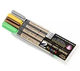 Набор маркеров металлик, 4 шт., круглый наконечник