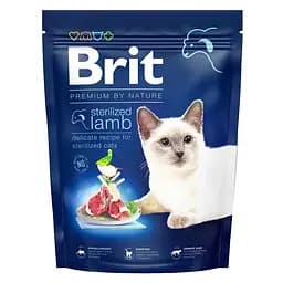 Сухой корм для стерилизованных котов Brit Premium by Nature Cat Sterilized Lamb с ягненком 300 г