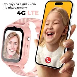 Дитячий смарт-годинник JETIX G99 зі змінним корпусом, GPS, 4G Відеодзвінком і вологозахистом (Pink) - мініатюра 4