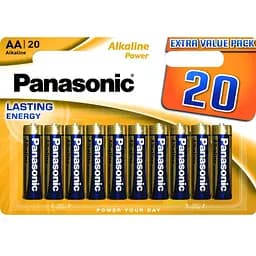 Батарейка Panasonic LR06 Alkaline Power * 20 (LR6REB/20BW)
