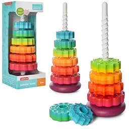 Дитяча розвиваюча іграшка "Пірамідка" Bambi 17403 кільця на спіралі 6 штук