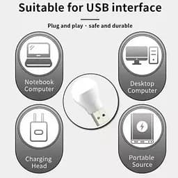 Портативна світлодіодна USB-лампа мінісвітильник-ліхтарик підсвітка нічник XO Y1 - мініатюра 5
