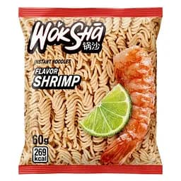 Вермишель быстрого приготовления WokSha со вкусом креветки 60 г