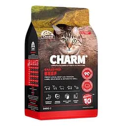 Сухий беззерновий холіст корм Charm Grass-Fed Beef Чарм бички вигодовані на траві для котів Вага: 0.34 кг.
