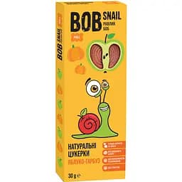 Фруктові яблучно-гарбузові цукерки Bob Snail 30 г