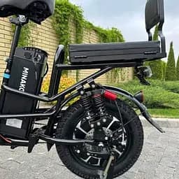 Електровелосипед Minako Monster Pro 18" 1200W 60V 30Ah гідравлічні гальма розкладний багажник/сидіння  duplication - мініатюра 7