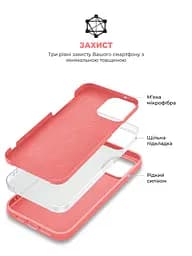 Силиконовый чехол с MagSafe для Apple iPhone 15 Pro, ICON2 MagCase, розовый, противоударный, панель с мягкой подкладкой, защита всего корпуса, поддержка беспроводной зарядки, совместим с защитными стеклами и пленками, ArmorStandart (ARM72746) - мініатюра 6