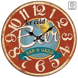 Годинник настінний Technoline 596831 Beer (596831), Червоний - мініатюра 2