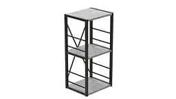 Етажерка 3/34 Ferrum-decor Серії Коннект 73x34x28 чорний ДСП Бетон 16мм (FRD-104291) - мініатюра 5