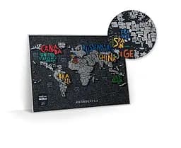 Скретч карта світу 1DEA.me Travel Map Letters World (13042) - мініатюра 4