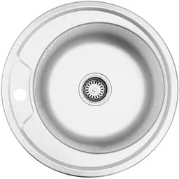 Кухонна мийка Kroner KRP Dekor - 490 (0,8 мм) (CV022765)