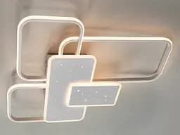 Люстра стельова LED Diasha 2449WH mmer 2449WH, 105W, біла, сучасний стиль для вітальні, спальні, кухні, офісу - мініатюра 3