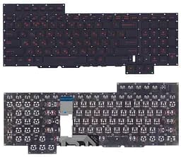 Клавіатура для ноутбука Asus (GX700) Black, (No Frame)